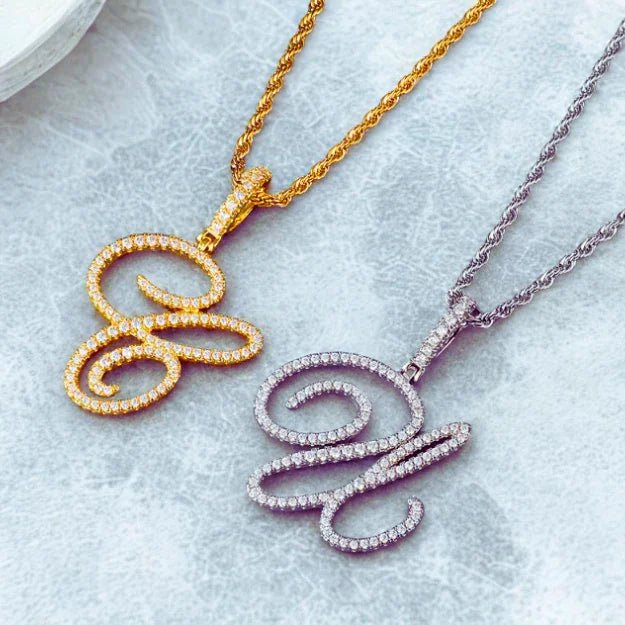Custom Cursive A-Z Initial Letter Necklace Polair™