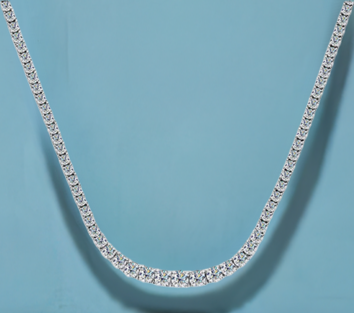 Polair Official Moissanite Tennis Chain Necklace Polair