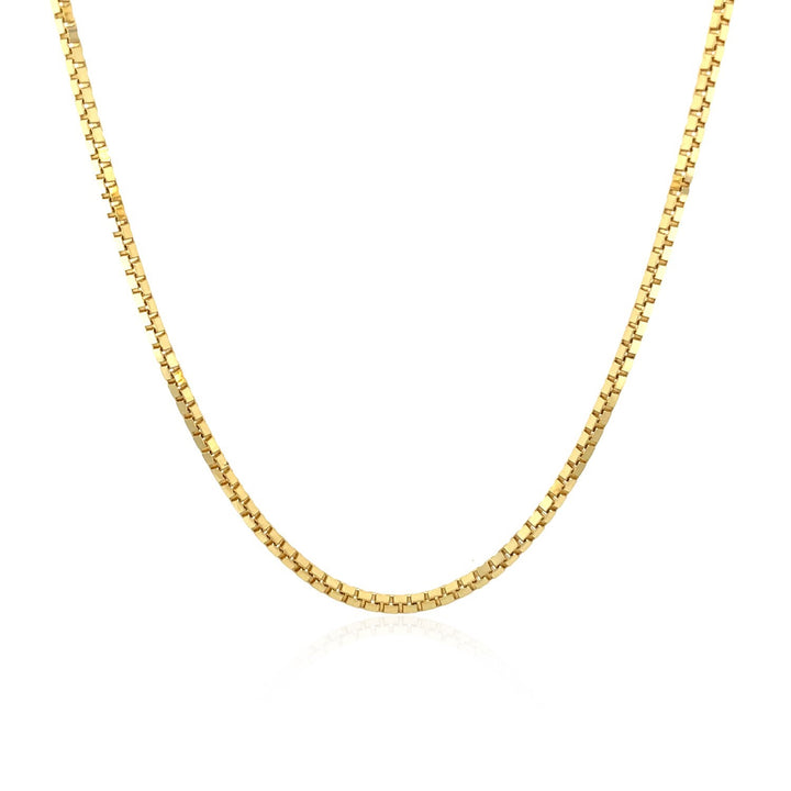 10k Yellow Gold Classic Box Chain 1.4mm Polair