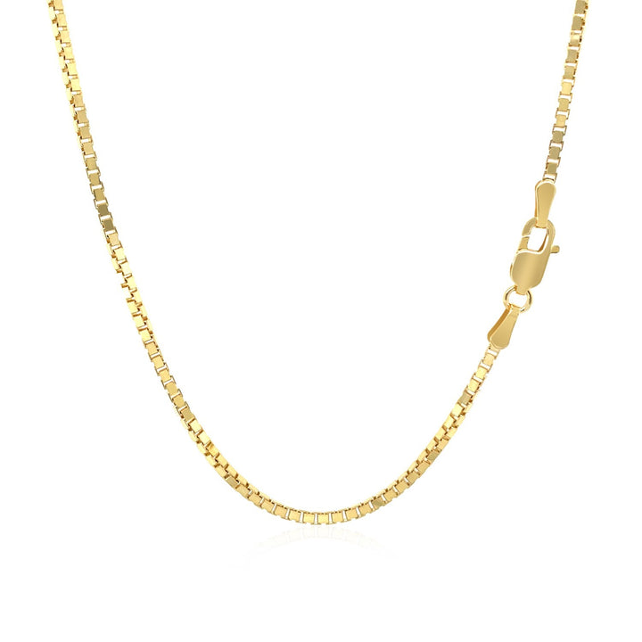 10k Yellow Gold Classic Box Chain 1.4mm Polair