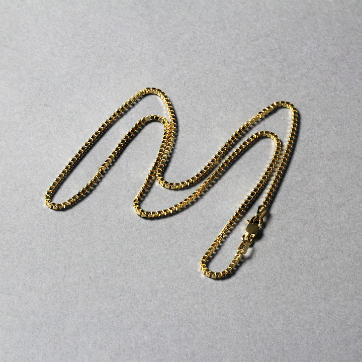 10k Yellow Gold Classic Box Chain 1.4mm Polair