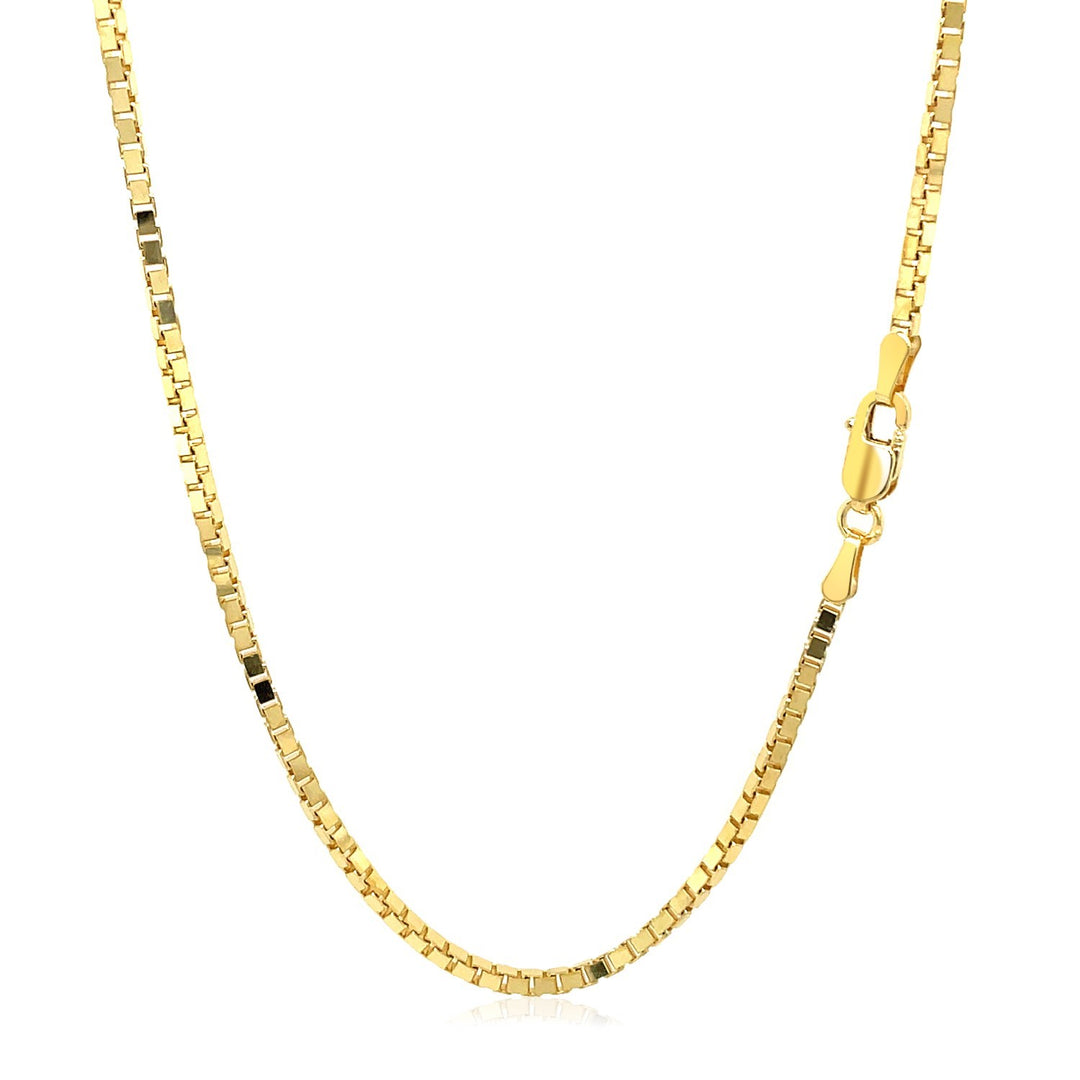 1.6mm 14K Yellow Gold Classic Box Chain Polair