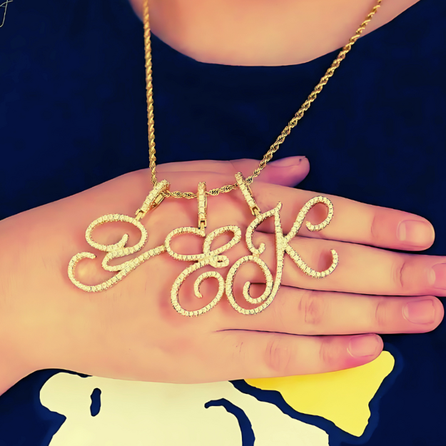 Custom Cursive A-Z Initial Letter Necklace Polair™