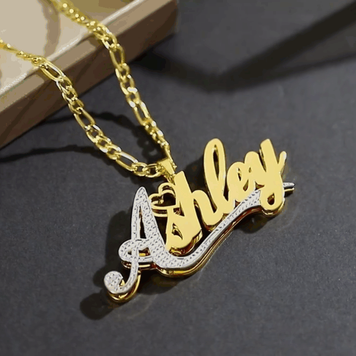 Polair Custom Gold Plated Name Necklace For Women